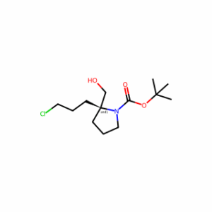 tert-butyl 2-(3-chloropropyl)-2-(hydroxymethyl)pyrrolidine-1-carboxylate