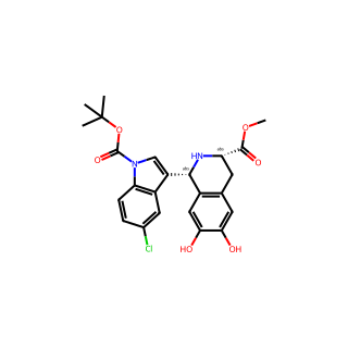 methyl (1R,3S)-1-(1-(tert-butoxycarbonyl)-5-chloro-1H-indol-3-yl)-6,7-dihydroxy-1,2,3,4-tetrahydroisoquinoline-3-carboxylate