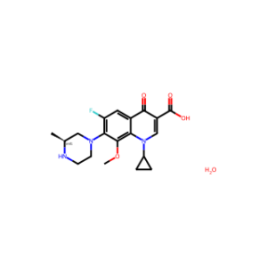 Gatifloxacine sesquihydrate