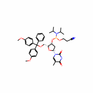 Thymidine, 5′-O-[bis(4-methoxyphenyl)phenylmethyl]-, 3′-[2-cyanoethyl N,N-bis(1-methylethyl)phosphoramidite]