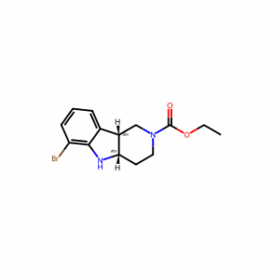 (4AS,9BR)-Ethyl 6-Bromo-3,4,4A,5-Tetrahydro-1H-Pyrido[4,3-b]Indole-2(9bH)-Carboxylate