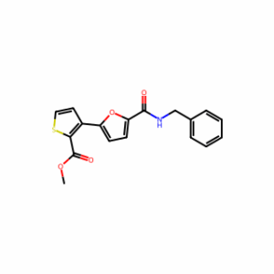 Methyl 3-(5-(benzylcarbamoyl)furan-2-yl)thiophene-2-carboxylate