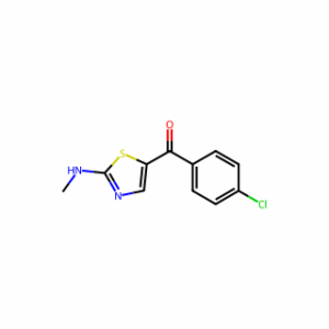 (4-Chlorophenyl)(2-(methylamino)thiazol-5-yl)methanone