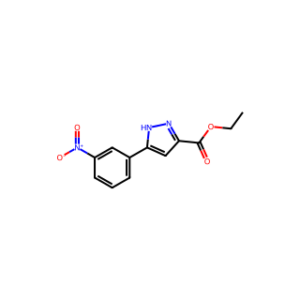 Ethyl 5-(3-nitrophenyl)-1H-pyrazole-3-carboxylate