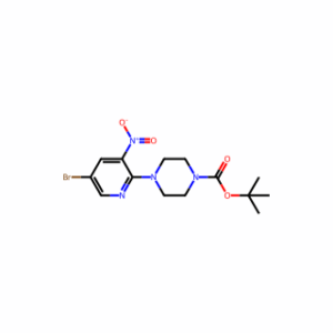 tert-butyl 4-(5-bromo-3-nitro-2-pyridinyl)tetrahydro-1(2H)-pyrazinecarboxylate