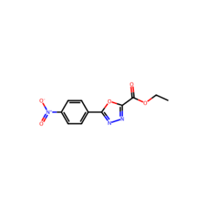 Ethyl 5-(4-nitrophenyl)-1,3,4-oxadiazole-2-carboxylate