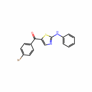 (4-Bromophenyl)(2-(phenylamino)thiazol-5-yl)methanone