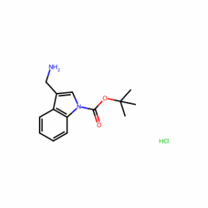 tert-Butyl3-(aminomethyl)-1H-indole-1-carboxylate hydrochloride
