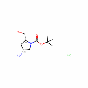(2R,4R)-tert-Butyl 4-amino-2-(hydroxymethyl)pyrrolidine-1-carboxylate hydrochloride