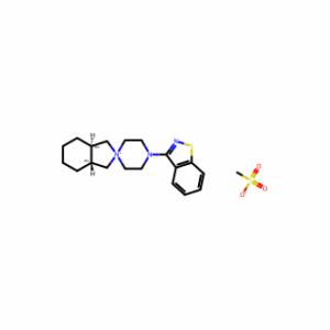 (3AR,7AR)-4′-(BENZO[D]ISOTHIAZOL-3-YL)OCTAHYDROSPIRO[ISOINDOLE-2,1′-PIPERAZIN]-1′-IUM METHANESULFONATE