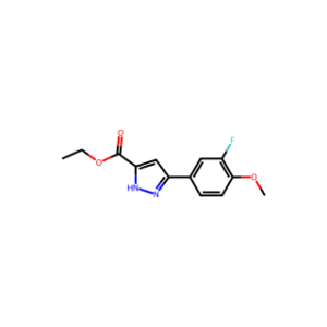 ethyl 5-(3-fluoro-4-methoxyphenyl)-1H-pyrazole-3-carboxylate