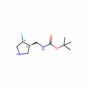 tert-Butyl (((3R,4S)-4-fluoropyrrolidin-3-yl)methyl)carbamate
