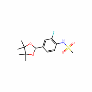 N-(2-fluoro-4-(4,4,5,5-tetramethyl-1,3,2-dioxaborolan-2-yl)phenyl)methanesulfonamide