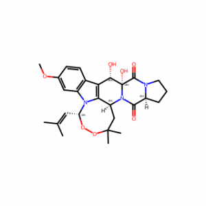 (5R,10S,10aR,14aS,15bS)-10,10a-Dihydroxy-7-methoxy-2,2-dimethyl-5-(2-methylprop-1-en-1-yl)-1,10,10a,12,13,14,14a,15b-octahydro-3,4-dioxa-5a,11a,15a-triazacycloocta[lm]indeno[5,6-b]fluorene-11,15(2H,5H)-dione