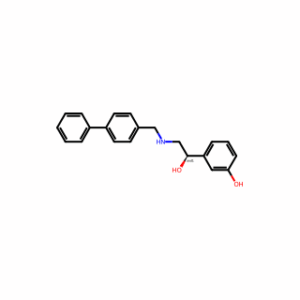 3-[1-Hydroxy-2-[(4-phenylphenyl)methylamino]ethyl]phenol