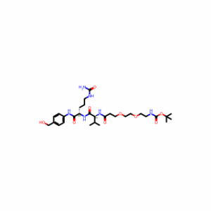 tert-Butyl ((6S,9S)-1-amino-6-((4-(hydroxymethyl)phenyl)carbamoyl)-9-isopropyl-1,8,11-trioxo-14,17-dioxa-2,7,10-triazanonadecan-19-yl)carbamate