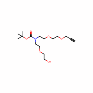 tert-Butyl (2-(2-hydroxyethoxy)ethyl)(2-(2-(prop-2-yn-1-yloxy)ethoxy)ethyl)carbamate