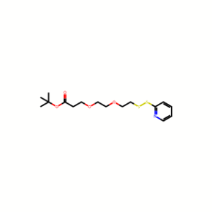 (2-pyridyldithio)-PEG2-t-butyl ester