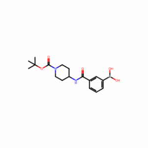 (3-((1-(tert-butoxycarbonyl)piperidin-4-yl)carbamoyl)phenyl)boronic acid