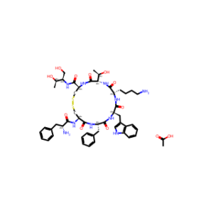L-Cysteinamide, D-phenylalanyl-L-cysteinyl-L-phenylalanyl-D-tryptophyl-L-lysyl-L-threonyl-N-[(1R,2R)-2-hydroxy-1-(hydroxymethyl)propyl]-, cyclic (2→7)-disulfide, acetate (1:)