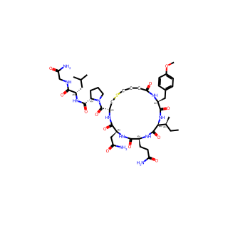 Glycinamide, N-(4-mercapto-1-oxobutyl)-O-methyl-L-tyrosyl-L-isoleucyl-L-glutaminyl-L-asparaginyl-L-cysteinyl-L-prolyl-L-leucyl-, cyclic (1→5)-thioether