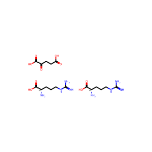 (S)-2-Amino-5-guanidinopentanoic acid 2-oxopentanedioic acid (2:1)