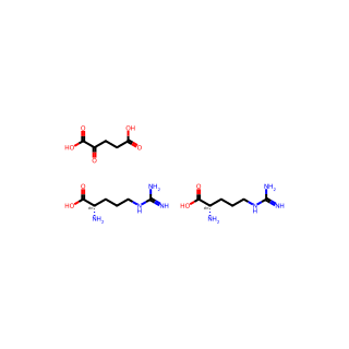 (S)-2-Amino-5-guanidinopentanoic acid 2-oxopentanedioic acid (2:1)