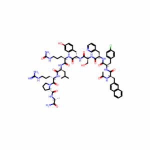 (2S)-N-[(2S)-5-carbamimidamido-1-[(2S)-2-{[(1R)-1-carbamoylethyl]carbamoyl}pyrrolidin-1-yl]-1-oxopentan-2-yl]-2-[(2R)-5-(carbamoylamino)-2-[(2S)-2-[(2S)-2-[(2R)-2-[(2R)-3-(4-chlorophenyl)-2-[(2R)-2-acetamido-3-(naphthalen-2-yl)propanamido]propanamido]-3-(