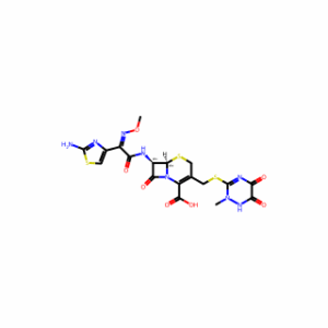 (6R,7R)-7-[[(2Z)-2-(2-Amino-4-thiazolyl)-2-(methoxyimino)acetyl]amino]-8-oxo-3-[[(1,2,5,6-tetrahydro-2-methyl-5,6-dioxo-1,2,4-triazin-3-yl)thio]methyl]-5-thia-1-azabicyclo[4.2.0]oct-2-ene-2-carboxylic acid