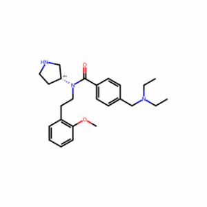 (R)-4-((Diethylamino)methyl)-N-(2-methoxyphenethyl)-N-(pyrrolidin-3-yl)benzamide