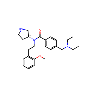 (R)-4-((Diethylamino)methyl)-N-(2-methoxyphenethyl)-N-(pyrrolidin-3-yl)benzamide