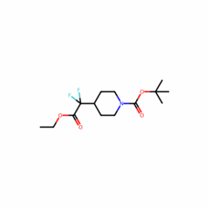 tert-butyl4-(2-ethoxy-1,1-difluoro-2-oxoethyl)piperidine-1-carboxylate-B28576