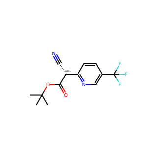 tert-Butyl 2-cyano-2-(5-(trifluoromethyl)pyridin-2-yl)acetate