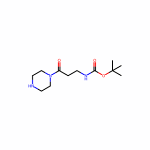 tert-butyl N-[3-oxo-3-(piperazin-1-yl)propyl]carbamate