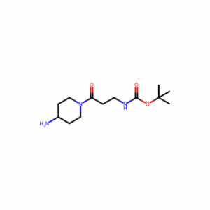 tert-butyl N-[3-(4-aminopiperidin-1-yl)-3-oxopropyl]carbamate