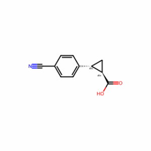 trans-2-(4-cyanophenyl)cyclopropanecarboxylic acid