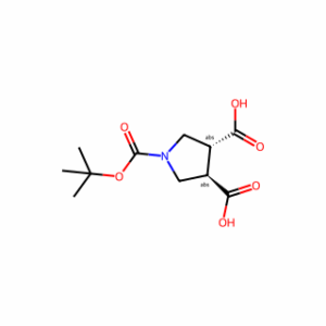 trans-1-(tert-Butoxycarbonyl)pyrrolidine-3,4-dicarboxylic acid