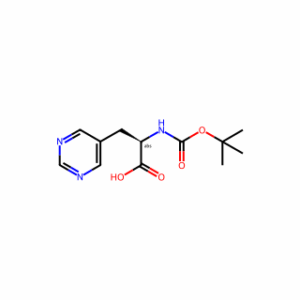 (R)-2-((tert-Butoxycarbonyl)amino)-3-(pyrimidin-5-yl)propanoic acid