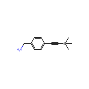 (4-((Trimethylsilyl)ethynyl)phenyl)methanamine