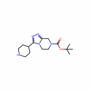 tert-Butyl 3-(piperidin-4-yl)-5,6-dihydro-[1,2,4]triazolo[4,3-a]pyrazine-7(8H)-carboxylate