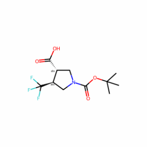 (3S,4S)-1-[(tert-Butoxy)carbonyl]-4-(trifluoromethyl)pyrrolidine-3-carboxylic acid