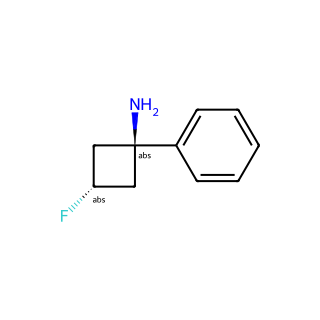 trans-3-Fluoro-1-phenylcyclobutan-1-amine