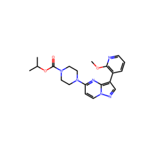 Isopropyl 4-(3-(2-methoxypyridin-3-yl)pyrazolo[1,5-a]pyrimidin-5-yl)piperazine-1-carboxylate