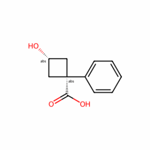 (1s,3s)-3-hydroxy-1-phenylcyclobutane-1-carboxylic acid
