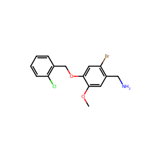 (2-Bromo-4-((2-chlorobenzyl)oxy)-5-methoxyphenyl)methanamine