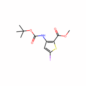 Methyl 3-((tert-butoxycarbonyl)amino)-5-iodothiophene-2-carboxylate