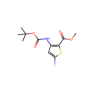 Methyl 3-((tert-butoxycarbonyl)amino)-5-iodothiophene-2-carboxylate