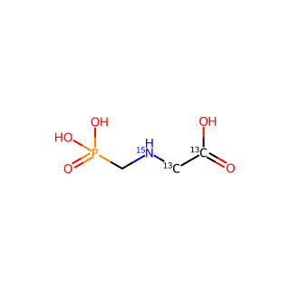 Glyphosate-¹³C2,¹⁵N