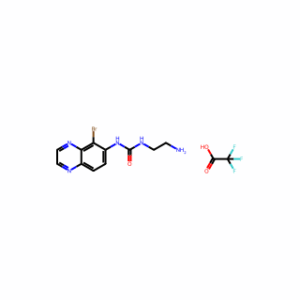 Urea, N-(2-aminoethyl)-N′-(5-bromo-6-quinoxalinyl)-, 2,2,2-trifluoroacetate (1:1)