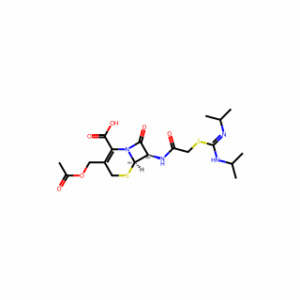 (6R,7R)-3-[(Acetyloxy)methyl]-7-[[2-[[[(1-methylethyl)amino][(1-methylethyl)imino]methyl]thio]acetyl]amino]-8-oxo-5-thia-1-azabicyclo[4.2.0]oct-2-ene-2-carboxylic acid